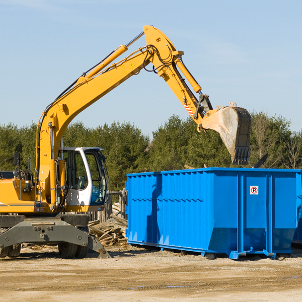 what size residential dumpster rentals are available in Whiteford